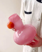Jelly Bean Bud Vase - Whimsical Dopamine Centerpiece Vase for Gorgeous Tablescape - Vases - Jelly Bean Bud Vase-Pink - INSPECIAL HOME