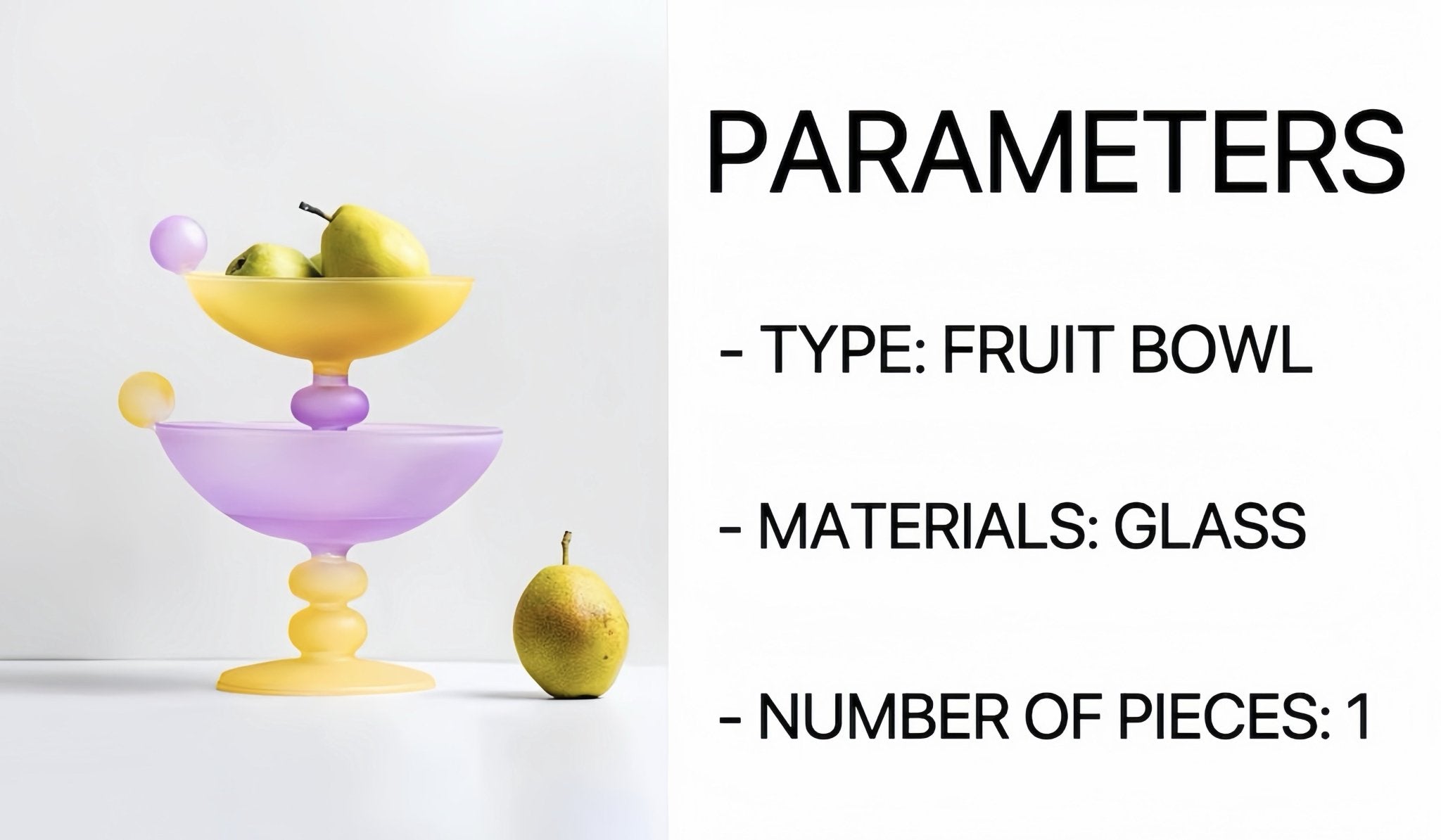 Jelly Bean Footed Tray Fruit Bowl - Whimsical Dopamine Table Setting Centerpiece -fruit bowl- Jelly Bean Fruit Bowl-Peach - Large - INSPECIAL HOME
