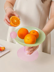 Jelly Bean Footed Tray Fruit Bowl - Whimsical Dopamine Table Setting Centerpiece -fruit bowl- Jelly Bean Fruit Bowl - Passion Fruit - Medium - INSPECIAL HOME