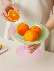 Jelly Bean Footed Tray Fruit Bowl - Whimsical Dopamine Table Setting Centerpiece - fruit bowl - Jelly Bean Fruit Bowl - Passion Fruit - Medium - INSPECIAL HOME