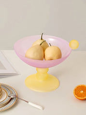 Jelly Bean Footed Tray Fruit Bowl - Whimsical Dopamine Table Setting Centerpiece - fruit bowl - Jelly Bean Fruit Bowl - Passion Fruit - Medium - INSPECIAL HOME