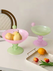 Jelly Bean Footed Tray Fruit Bowl - Whimsical Dopamine Table Setting Centerpiece -fruit bowl- Jelly Bean Fruit Bowl - Passion Fruit - Medium - INSPECIAL HOME