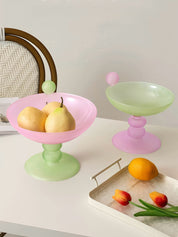 Jelly Bean Footed Tray Fruit Bowl - Whimsical Dopamine Table Setting Centerpiece - fruit bowl - Jelly Bean Fruit Bowl - Passion Fruit - Medium - INSPECIAL HOME