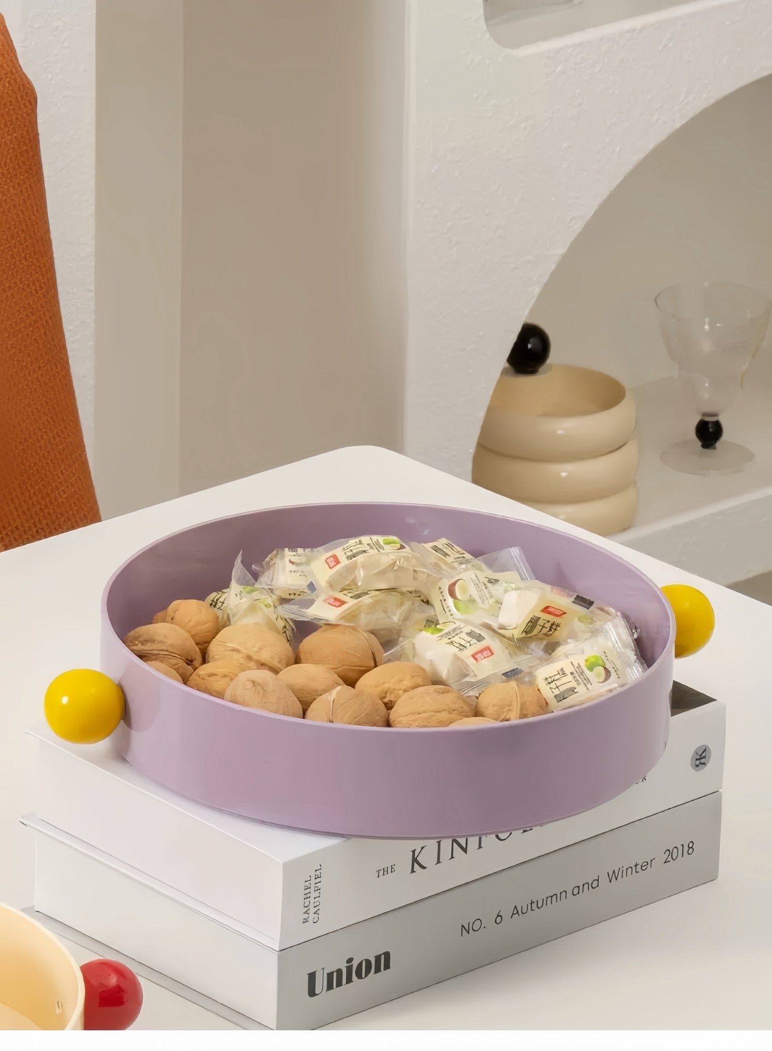 Jelly Bean Fruit Tray, Whimsical Dopamine Decorative Tray - Jelly Bean Tray-Passion Fruit - INSPECIAL HOME