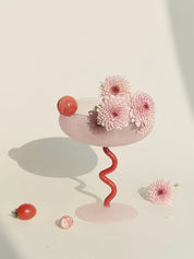Jelly Bean Wine Glass - Whimsical Eclectic Dopamine Cocktail Coupe - Stemware - Jelly Bean Goblet - Strawberry - INSPECIAL HOME