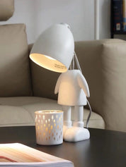 Lil Robot Electric Candle Warmer Lamp for Large Candles - Candle & Oil Warmers - Little Robot Candle Wax Warming Lamp with Adjustable Heat - White - Inspecial Home