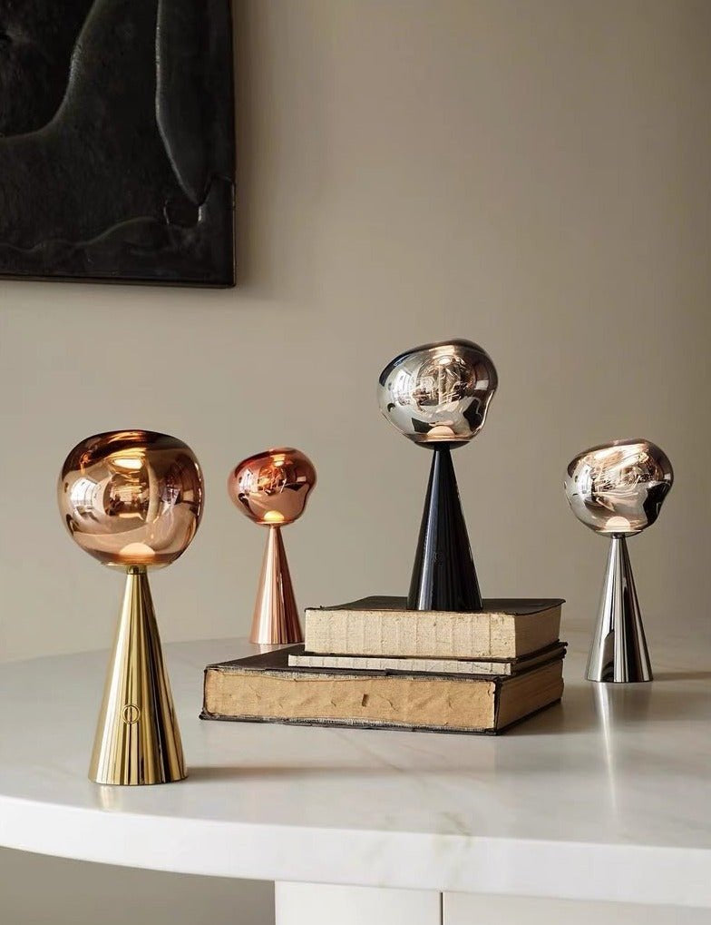 Melt Portable Dimmable Led Table Lamp - Modern Nordic Bedside Lamp - Night Lights & Ambient Lighting - Melt Table Lamp-Black - Tom Dixon