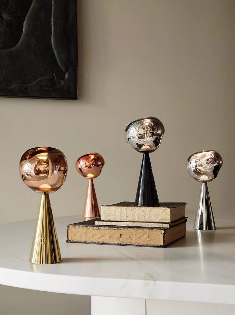 Melt Portable Dimmable Led Table Lamp - Modern Nordic Bedside Lamp - Night Lights & Ambient Lighting - Melt Table Lamp-Black - Tom Dixon