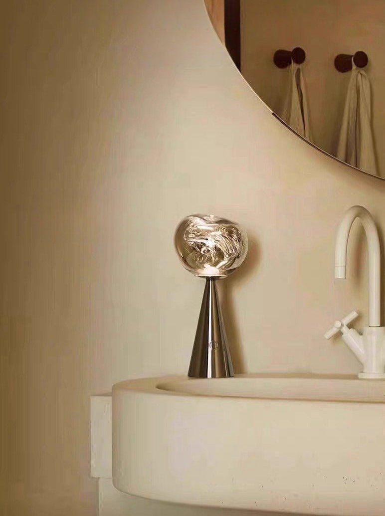 Melt Portable Dimmable Led Table Lamp - Modern Nordic Bedside Lamp - Night Lights & Ambient Lighting - Melt Table Lamp-Black - Tom Dixon