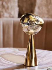 Melt Portable Dimmable Led Table Lamp - Modern Nordic Bedside Lamp - Night Lights & Ambient Lighting - Melt Table Lamp-Gold - Tom Dixon