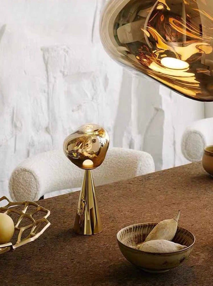 Melt Portable Dimmable Led Table Lamp - Modern Nordic Bedside Lamp - Night Lights & Ambient Lighting - Melt Table Lamp-Black - Tom Dixon