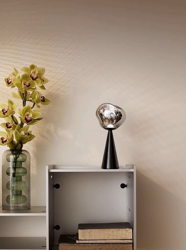 Melt Portable Dimmable Led Table Lamp - Modern Nordic Bedside Lamp - Night Lights & Ambient Lighting - Melt Table Lamp-Black - Tom Dixon