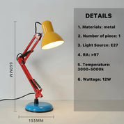 Memphis Retro Table Lamp for Study - Full Spectrum Eye Protection Desk Lamp -Night Lights & Ambient Lighting- Memphis Retro Table Lamp - Inspecial Home