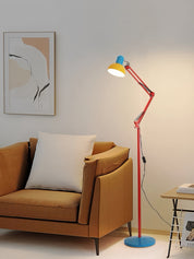 Memphis Retro Tall Metal Floor Lamp - Full Spectrum Eye Protection LED Reading Light - Night Lights & Ambient Lighting - Memphis Retro Tall Metal Floor Lamp - INSPECIAL HOME