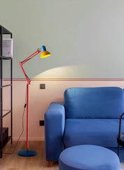 Memphis Retro Tall Metal Floor Lamp - Full Spectrum Eye Protection LED Reading Light - Night Lights & Ambient Lighting - Memphis Retro Tall Metal Floor Lamp - INSPECIAL HOME