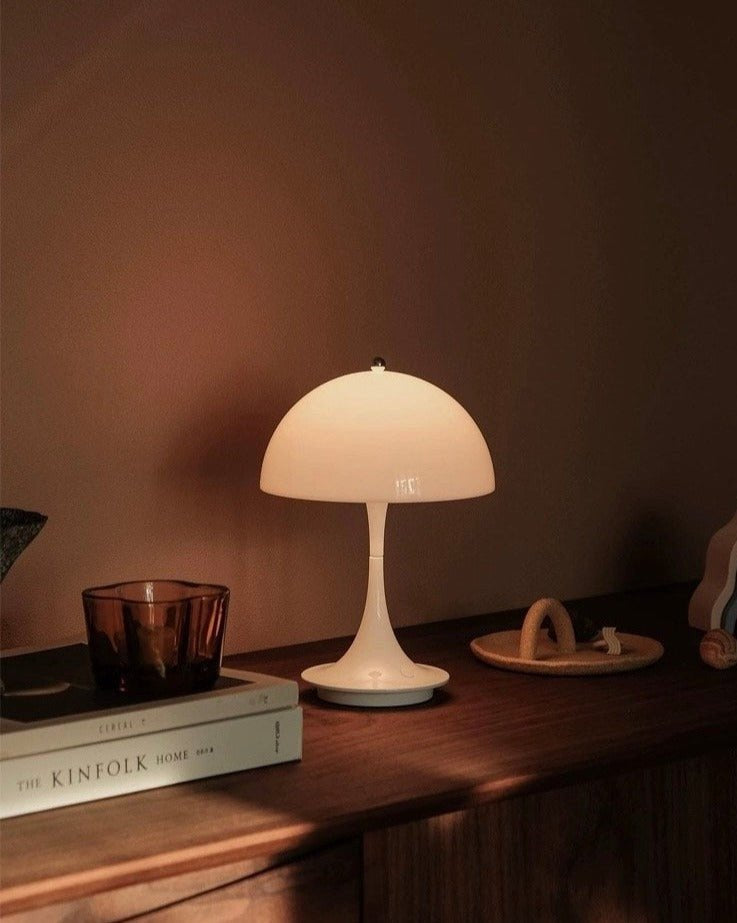 Nordic Style Cute Minimalist Dimmable Lamp - Panthella 160 Portable - Panthella 160 Portable - White Opal - INSPECIAL HOME