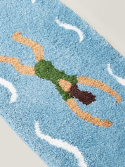 Ocean Adventure Floor Rug ,Machine-washable Soft Playful Coastal Style Accent Decorative Rug -mat- Ocean Adventure Floor Rug - INSPECIAL HOME