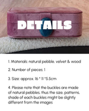 Pebble Jewellery Case, Vintage Velvet Accessory Storage Box Organiser - Pebble Jewellery Case-Pink - INSPECIAL HOME