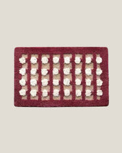 Retro Dotted Bath Rug, Ultra Soft, Absorbent & Anti - slip - Retro Dotted Bath Rug-White Dots & Red Stripes - INSPECIAL HOME