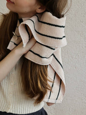 Retro Earthy - tone Pinstripe Bath Towel — 100% Long - Staple Cotton, Soft, Plush & Absorbent - Retro Earthy - tone Pinstripe Towel - Chestnut - Bath Towel - INSPECIAL HOME