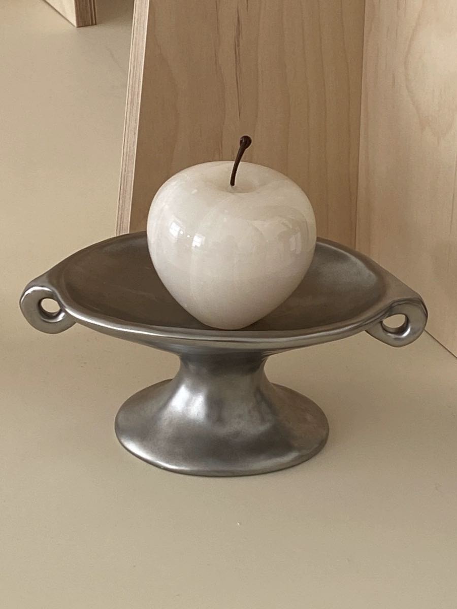 Retro Silver Footed Decorative Tray For Fruits Or Accessories - Retro Silver Footed Tray - INSPECIAL HOME