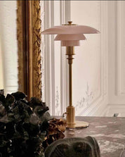 Retro Three - shade Dimmable Lamp - PH 2/1 Table - PH 2/1 Table - Pale Rose Brass - INSPECIAL HOME