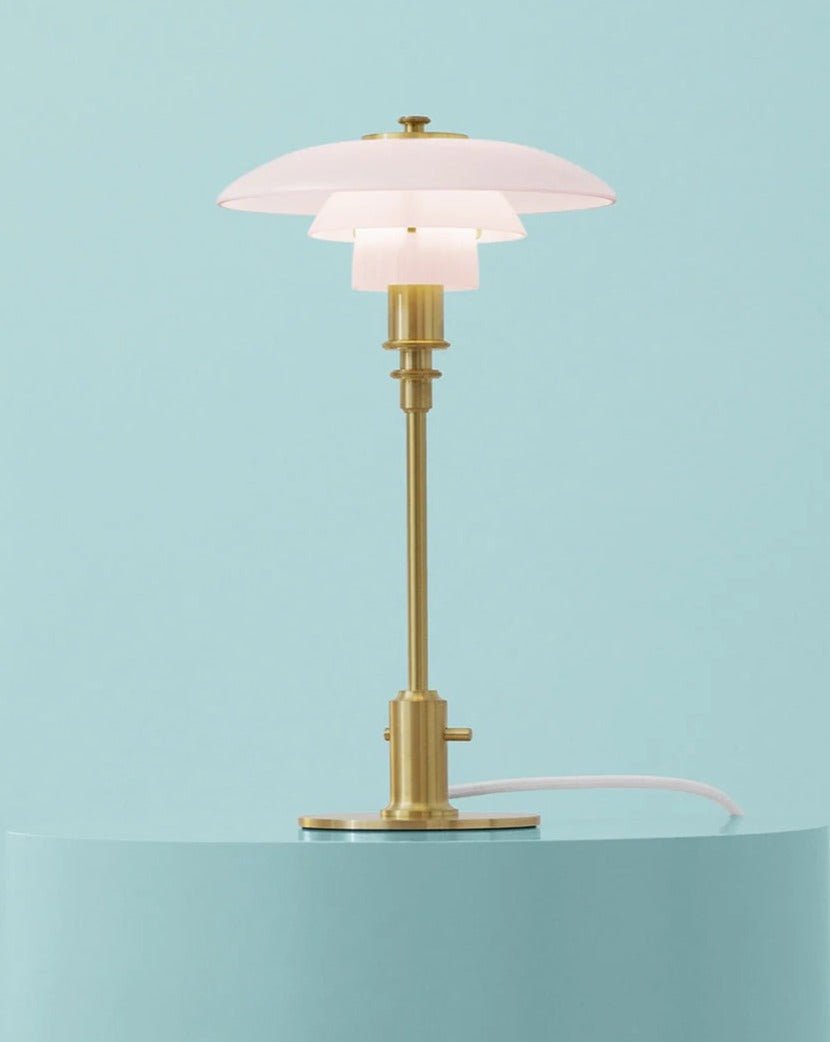 Retro Three - shade Dimmable Lamp - PH 2/1 Table - PH 2/1 Table - Pale Rose Brass - INSPECIAL HOME