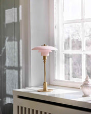 Retro Three - shade Dimmable Lamp - PH 2/1 Table - PH 2/1 Table - Pale Rose Brass - INSPECIAL HOME