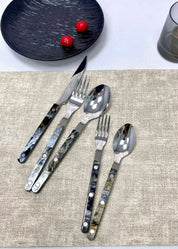 Set Of 10 Pcs Modern Elegant Terra Flatware - Bistrot Style Cutlery Silverware Set - Flatware Sets - Terra Flatware Set of 10 - The Great Barrier Reef - INSPECIAL HOME