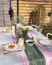 Set of 2 Cloud Ceramic Dinner Plates - Cute Whimsical Eclectic Dinnerware Set - Set of 2 Cloud Ceramic Dinner Plates - INSPECIAL HOME