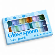 Set of 6 Candy Glass Spoons