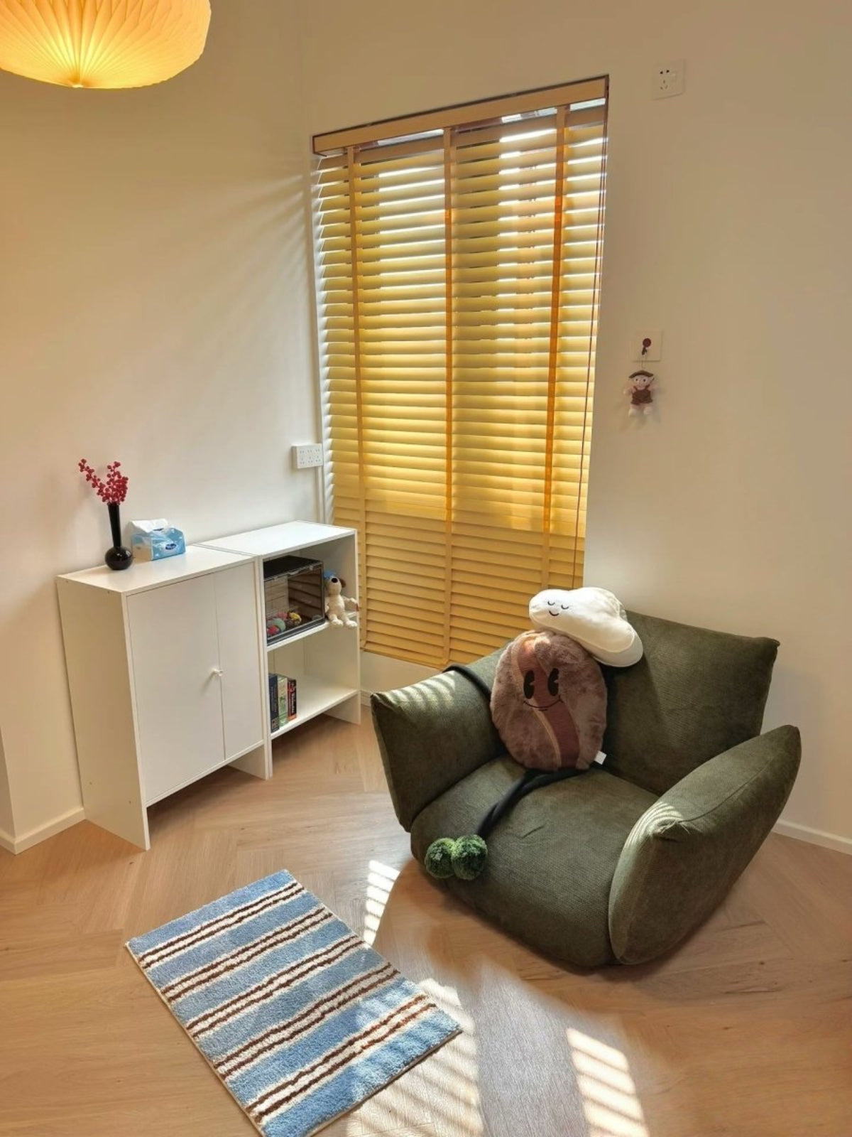 Ultra Soft Retro Blue Stripe Bath Rug, Absorbent Mat - Retro Blue Stripe Bath Rug - INSPECIAL HOME