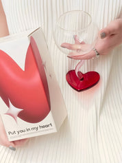 Valentine's Gift Box: Retro Wavy Goblet Set of 4 Pcs - Gifts for Valentine's Day, Wedding, Anniversary - Stemware - Valentine's Gift Box: Retro Wavy Goblet Set of 4 Pcs - INSPECIAL HOME