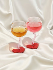 Valentine's Gift Box: Retro Wavy Goblet Set of 4 Pcs - Gifts for Valentine's Day, Wedding, Anniversary - Stemware - Valentine's Gift Box: Retro Wavy Goblet Set of 4 Pcs - INSPECIAL HOME