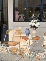 Vintage French Style Dopamine Fenton Glass Vase - Vases - Vintage French Style Dopamine Fenton Glass Vase-Sunsetglow - INSPECIAL HOME