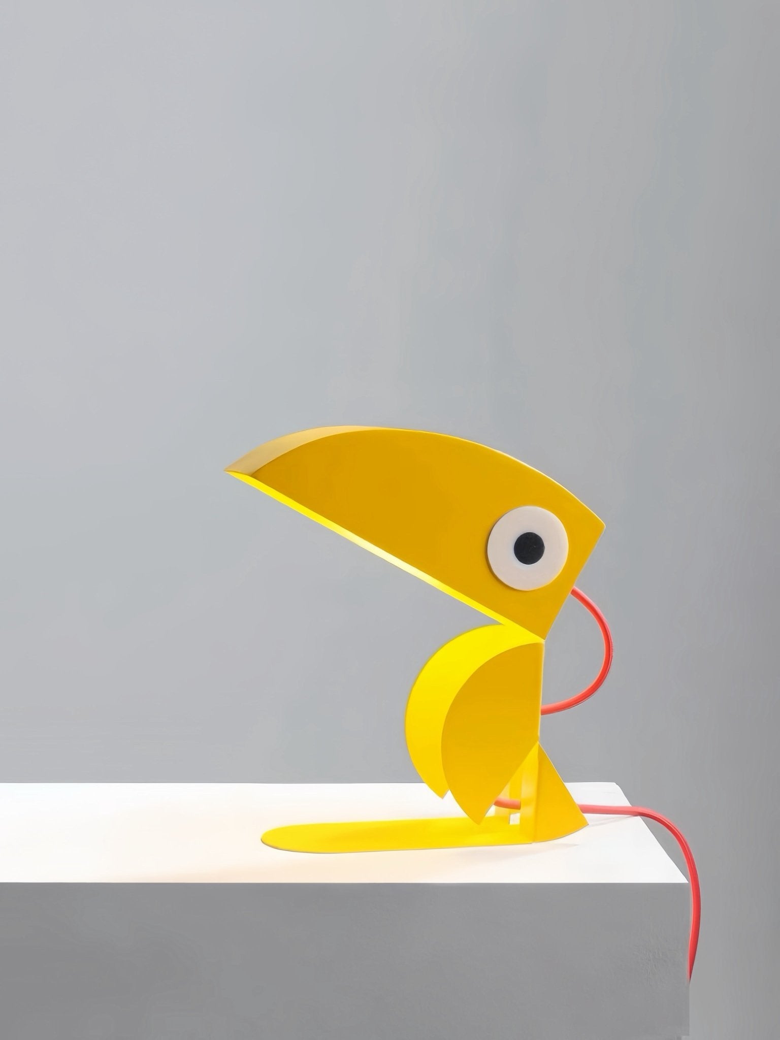 Whimsical Eclectic Memphis Cute Parrot Table Lamp for Study - Full Spectrum Eye Protection Decorative Desk Lamp - Night Lights & Ambient Lighting - Contemporary Parrot Table Bedside Lamp - INSPECIAL HOME