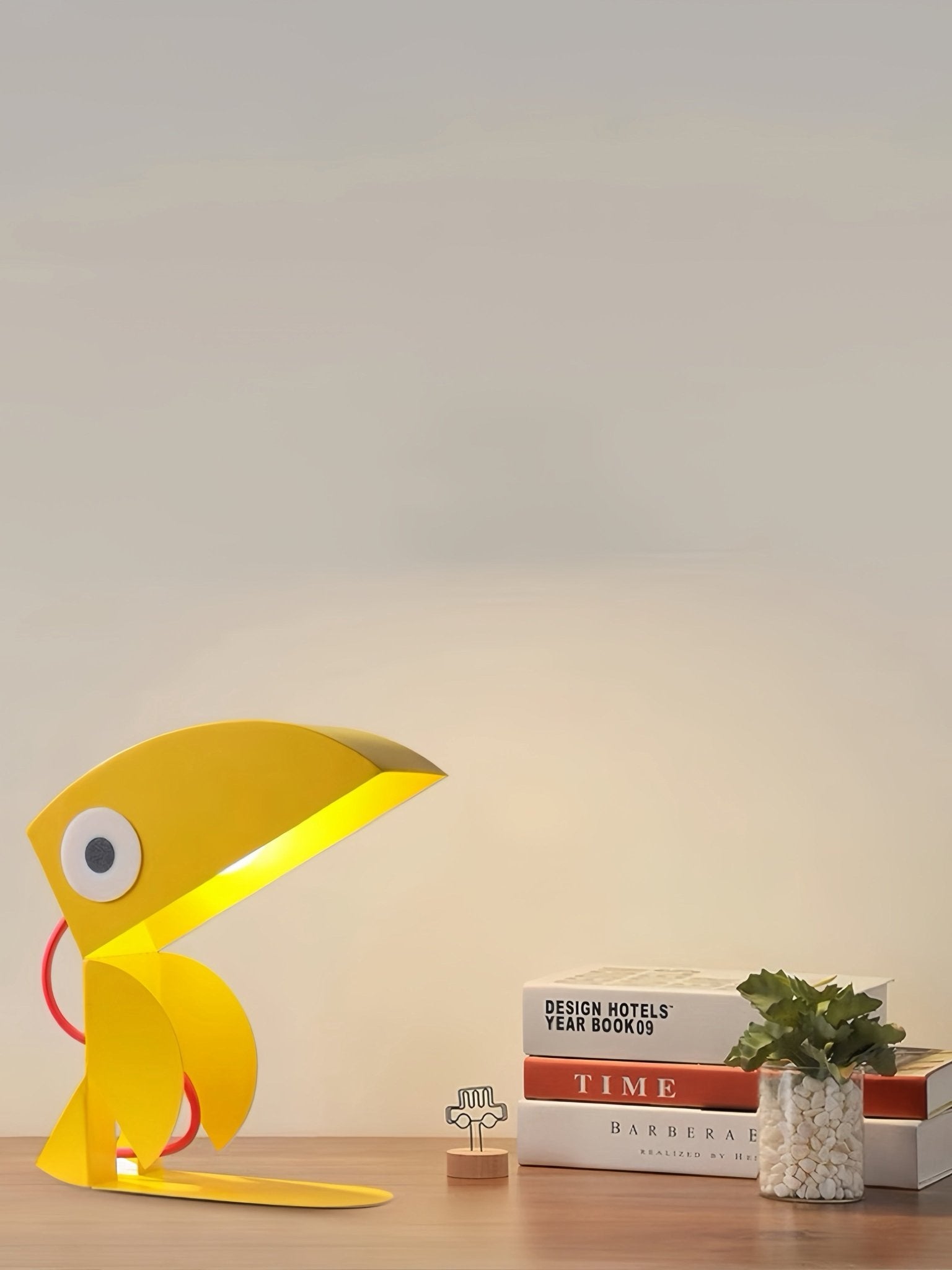 Whimsical Eclectic Memphis Cute Parrot Table Lamp for Study - Full Spectrum Eye Protection Decorative Desk Lamp - Night Lights & Ambient Lighting - Contemporary Parrot Table Bedside Lamp - INSPECIAL HOME