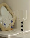 Set of 2 Pcs Gemstone Bordeaux Wine Glasses Set ( $24.9 each ) - Goblets for Red or White Wine - Gemstone Goblet Set ( 2 Pcs ) - INSPECIAL HOME