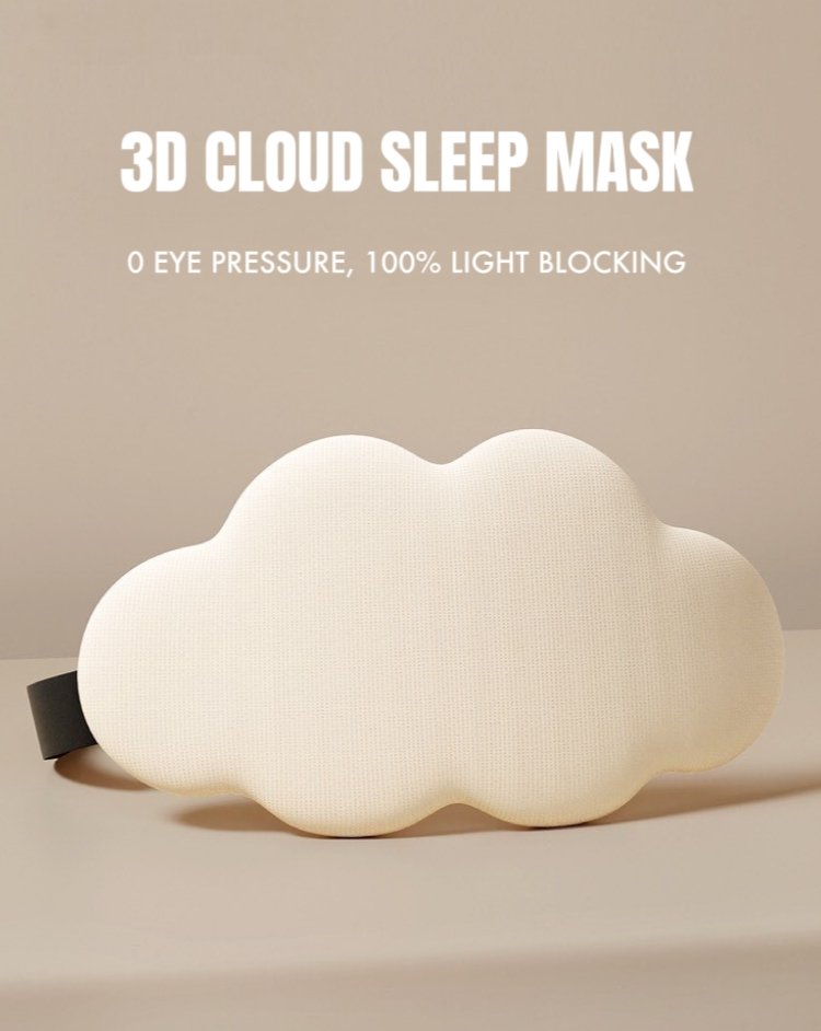 3D Contoured Puffy Could Sleep Eye Mask - Ultra Lightproof and Comfortable - 3D Contoured Could Sleep Eye Mask - INSPECIAL HOME