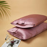 6A Grade Organic Mulberry Silk Pillowcase for Better Skin & Hair- 30 Momme. Pure Silk on Both Sides - 6A Grade Organic Mulberry Silk Pillowcase-Taro Purple - INSPECIAL HOME