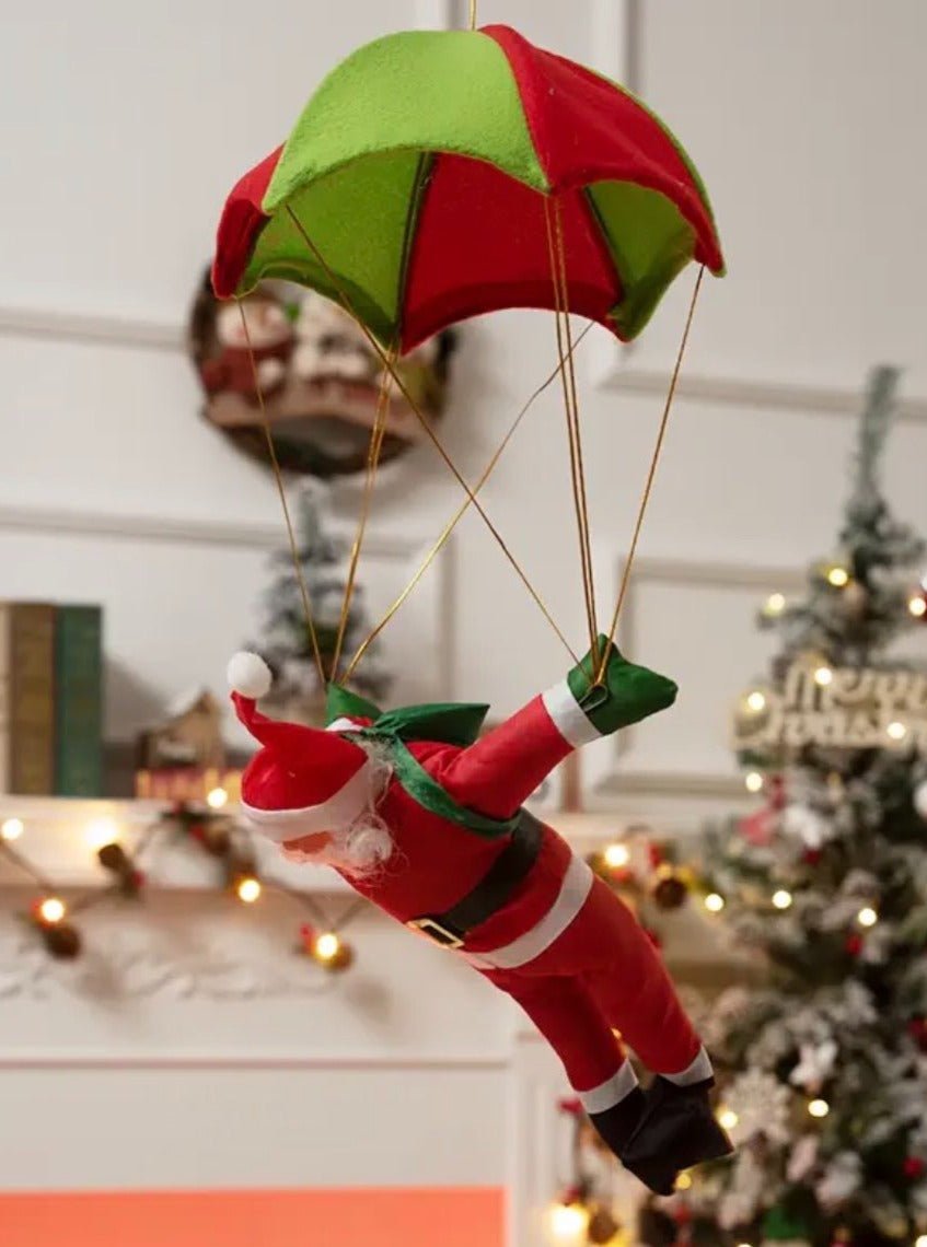 Santa Battle Ropes Christmas Electric Santa Decor, Santa Climbing Ropes & Ladder Toy Orna ...