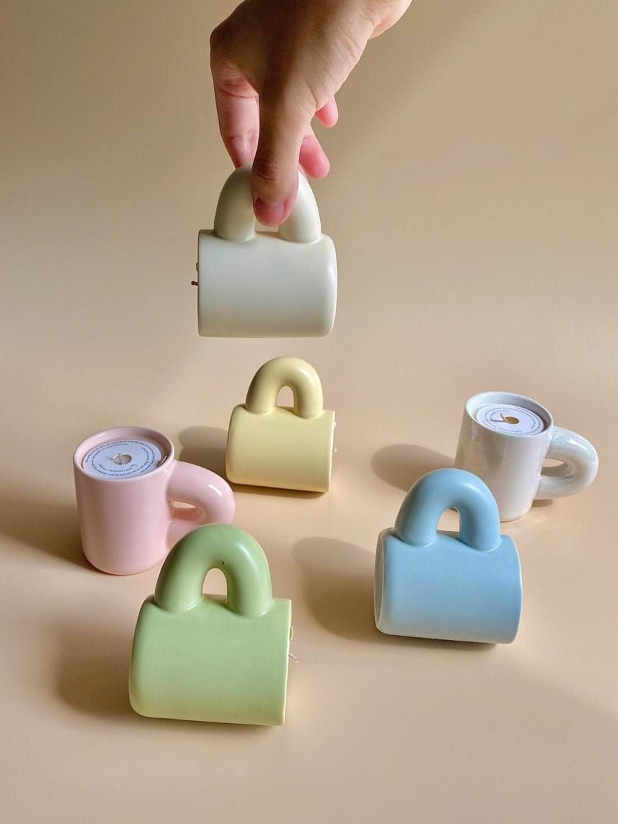 Chubby Scented Candles Soy Wax Candles Cute Whimsical Dopamine Table Setting Decorative Candle - Candle & Oil Warmers - Soy Wax Scented Chubby Candles - Green - Inspecial Home