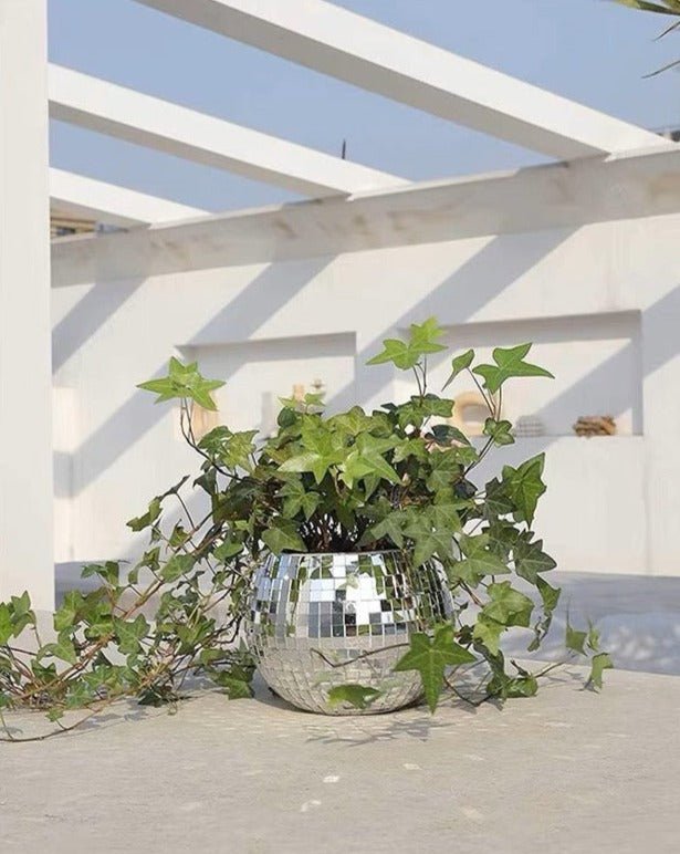 outdoor hanging herb planter Disco Ball Hanging Planter Large: φ20 * 18cm