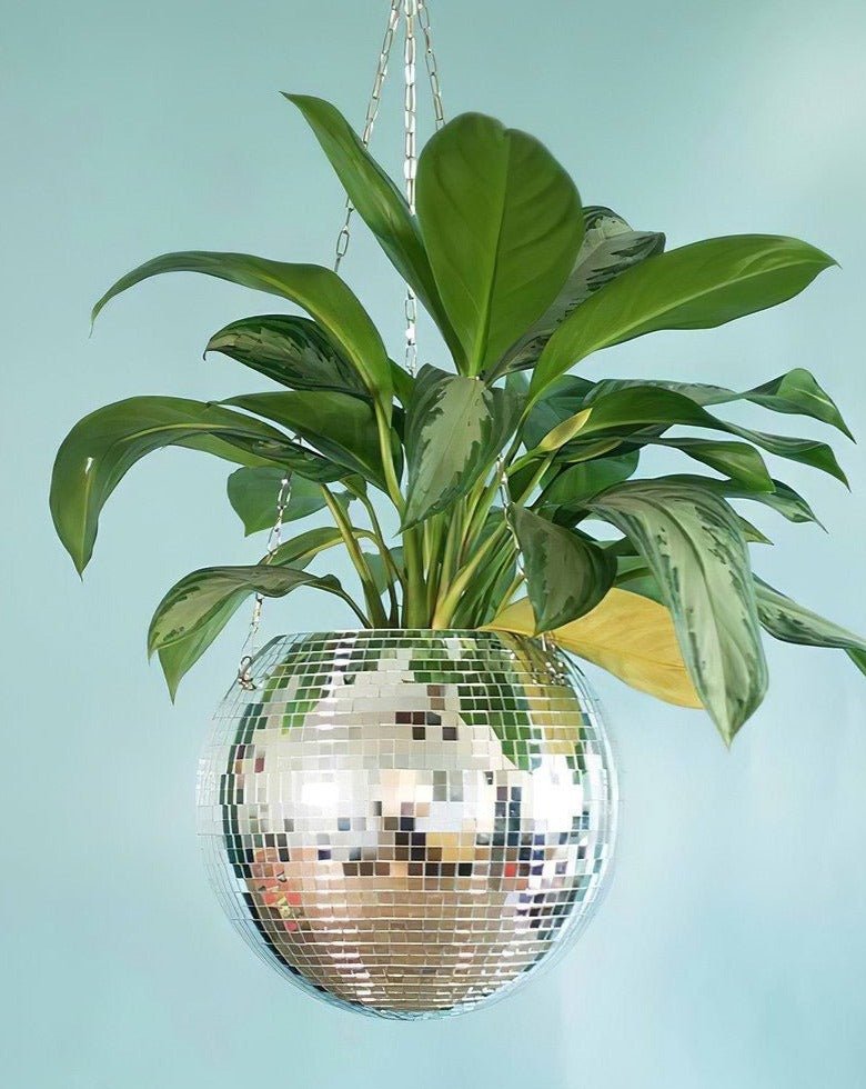 disco ball pot plant Disco Ball Hanging Planter Large: φ20 * 18cm