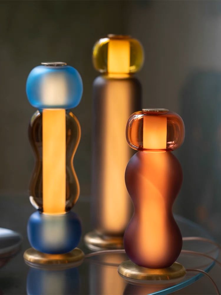 Drift Bottle Table Lamp - Handcrafted Modern Ambient Lighting - Drift Bottle Table Lamp - Handcrafted Modern Ambient Lighting - Surge - INSPECIAL HOME