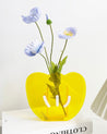 Creative Acrylic Decorative Flower Vase | Modern Home Decor - Floral Acrylic Decor Vase - Yellow Tulip - INSPECIAL HOME