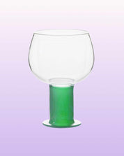 Handblown Chubby Colored Wine Glasses Set - Chubby Glassware - Mint Set of 2 Pcs - 400ml - INSPECIAL HOME