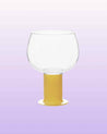 Handblown Chubby Colored Wine Glasses Set - Chubby Glassware - Mango Set of 2 Pcs - 400ml - INSPECIAL HOME