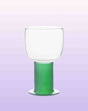 Handblown Chubby Colored Wine Glasses Set - Chubby Glassware - Mint Set of 2 Pcs - 220ml - INSPECIAL HOME