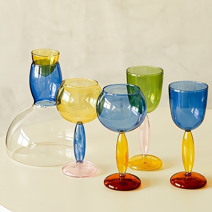  Bordeaux Wine Glasses Set - Bordeaux - Sandy Beach - INSPECIAL HOME
